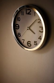 Retro Abstract Industrial Vintage Technology Clock photo