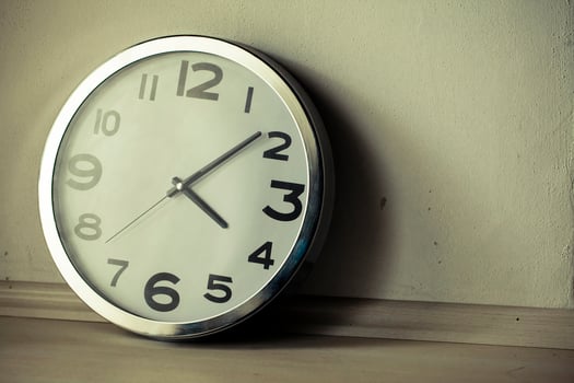 Retro Abstract Industrial Vintage Technology Clock photo