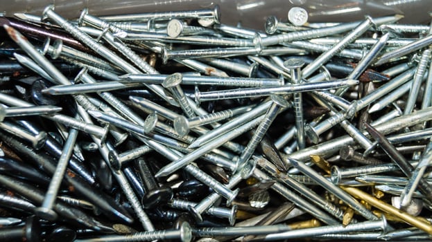 industrial iron nuts nails and screw photo