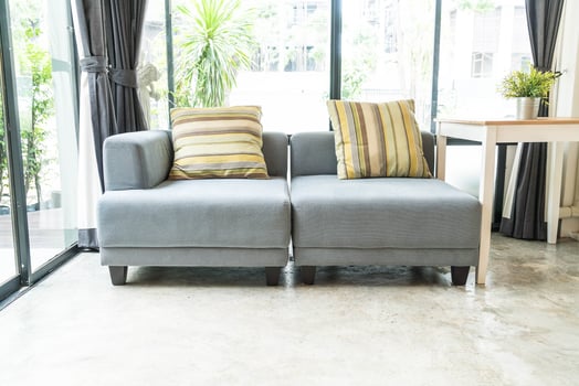 Modern sofa interior decoration in living room photo