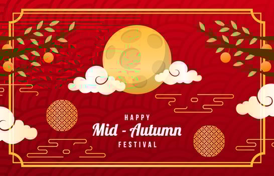 Mid-Autumn Festival Background vector