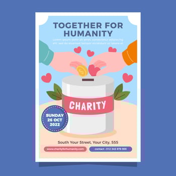 The Act of Giving Makes The World Better vector