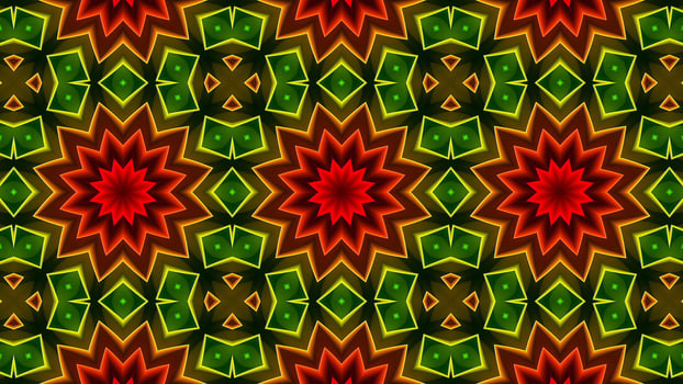 Colorful Hypnotic  Symmetric Kaleidoscope photo