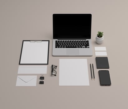 Front View Stationary Mockup photo