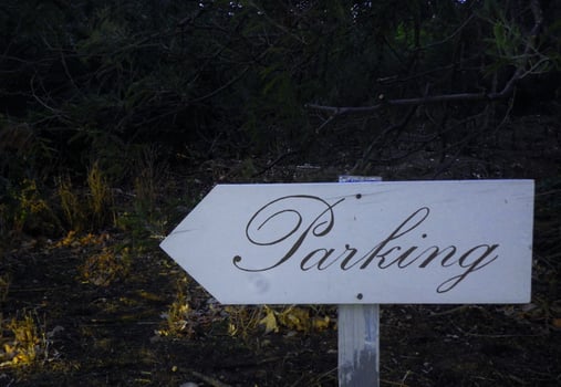 Old parking sign photo