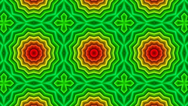 Colorful Hypnotic  Symmetric Kaleidoscope photo