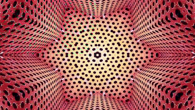 Colorful Hypnotic  Symmetric Kaleidoscope photo