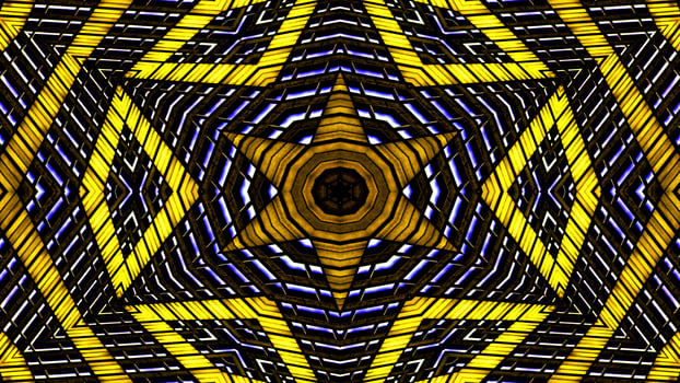 Colorful Hypnotic  Symmetric Kaleidoscope photo