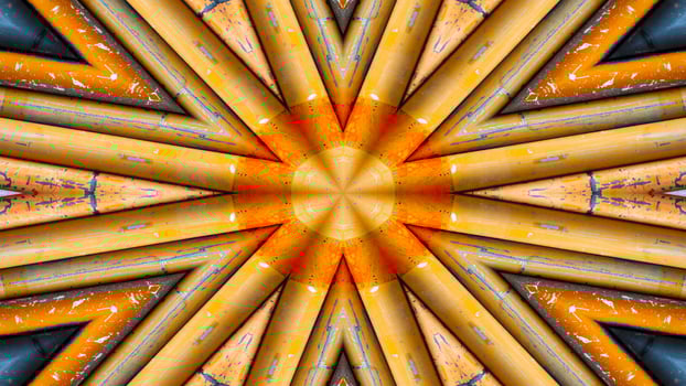 Colorful Hypnotic  Symmetric Kaleidoscope photo