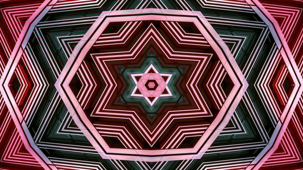 Colorful Hypnotic  Symmetric Kaleidoscope photo