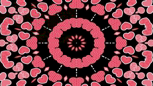 Love Heart and Passion Kaleidoscope photo