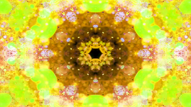Colorful Shiny and Hypnotic Kaleidoscope photo