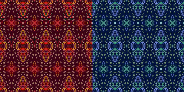 Beautiful detailed batik seamless pattern vector