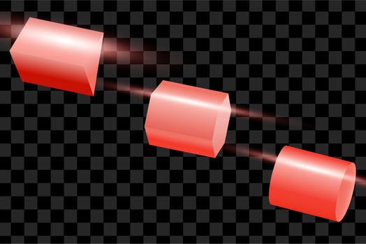 Red object abstract set of element eps vector for banner, card, sign
