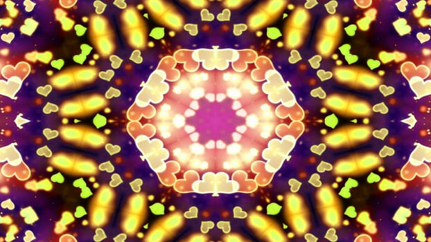 Colorful Shiny and Hypnotic Kaleidoscope photo