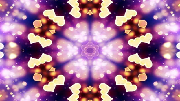 Colorful Shiny and Hypnotic Kaleidoscope photo