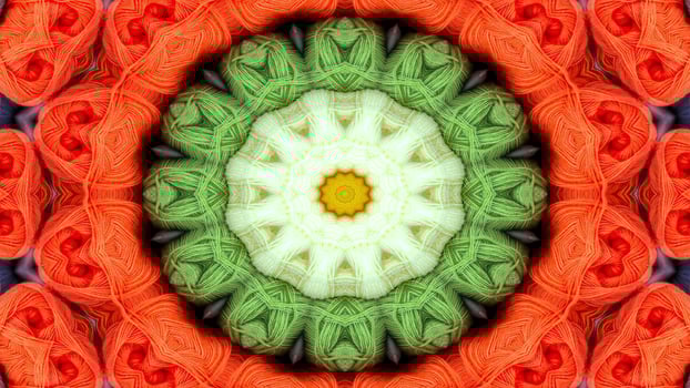 Abstract Colorful Symmetric Kaleidoscope photo