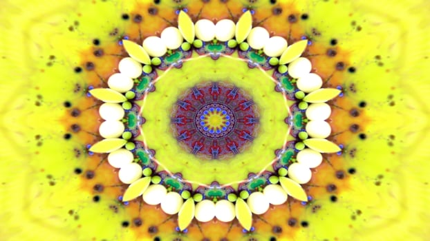 Abstract Colorful Symmetric Kaleidoscope photo