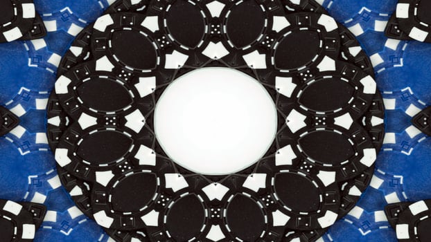 Gambling Dices and Chips Kaleidoscope photo