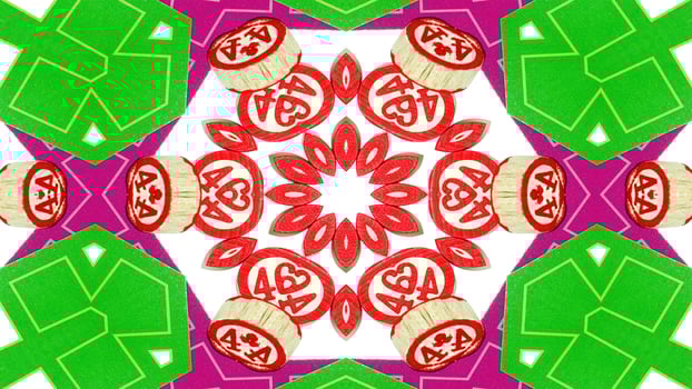 Gambling Dices and Chips Kaleidoscope photo