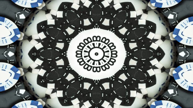 Gambling Dices and Chips Kaleidoscope photo