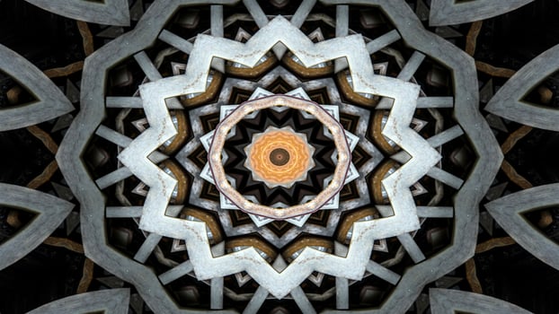 Metallic Industrial Kaleidoscope photo