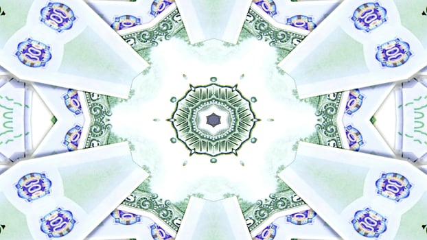Abstract Money Kaleidoscope photo