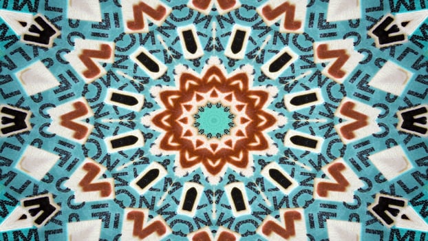 Numbers and Letters Kaleidoscope photo