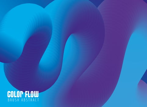 blue color flow poster in blue background vector