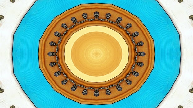 Abstract Wooden Kaleidoscope photo