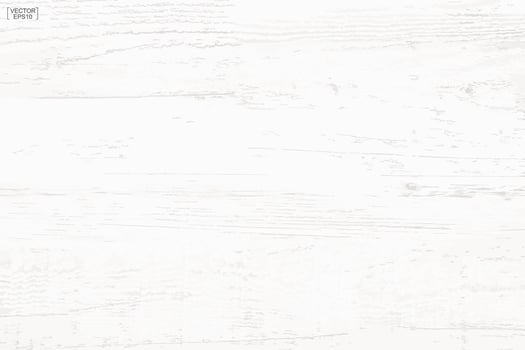 White wood pattern and texture for background. Vector. vector