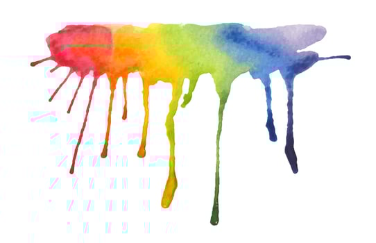 Colorful paint ink droplet. Watercolor texture background. vector