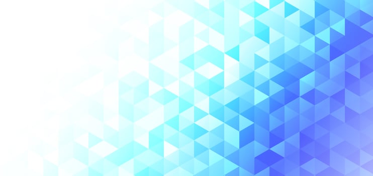 Abstract geometric hexagon pattern blue gradient background. vector