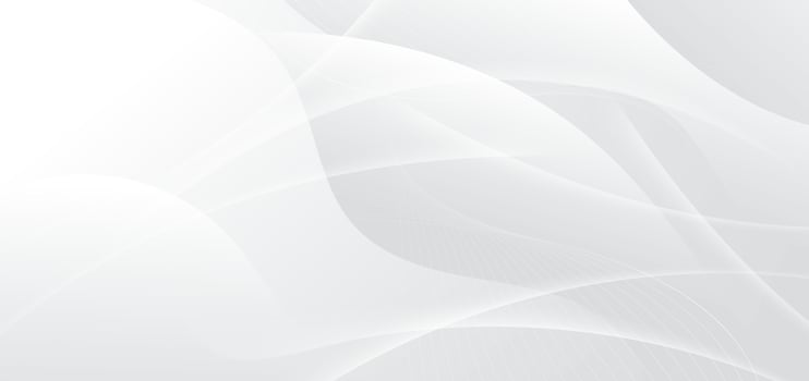 Abstract white and grey background with dynamic waves shape. vector