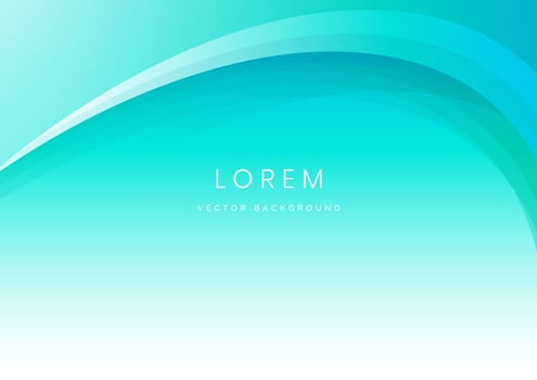 Abstract soft blue geometric curve overlay layer background. vector