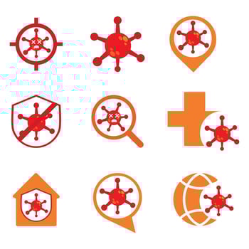 virus illustration design. pandemic virus vaccine . vector