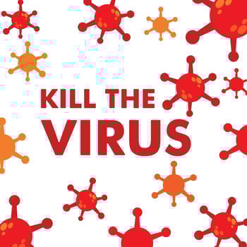 kill the virus illustration design. vector