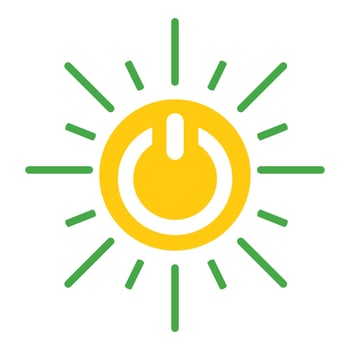 solar energy illustration design. renewable energy illustration vector