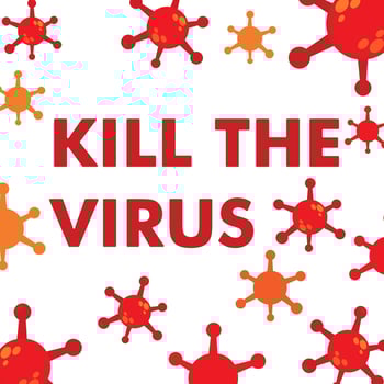 kill the virus illustration design. vector