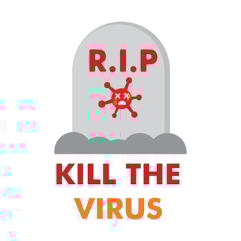 virus illustration design. pandemic virus vaccine . vector
