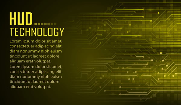 text cyber circuit future technology concept background vector