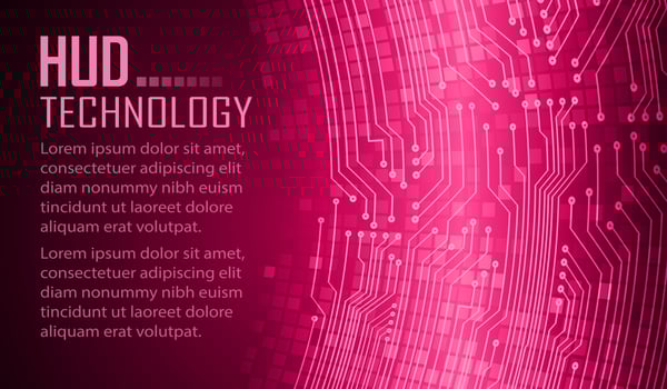 text cyber circuit future technology concept background vector