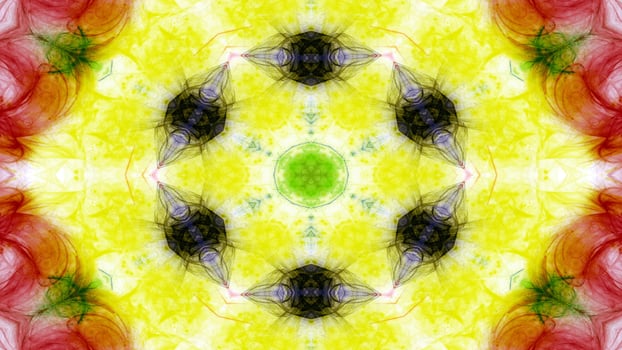 Paint Ink Brush Kaleidoscope photo