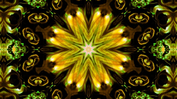Paint Ink Brush Kaleidoscope photo
