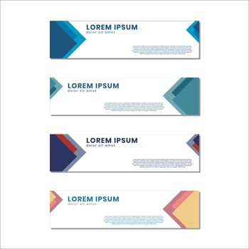Banner tamplate elegan and simple vector