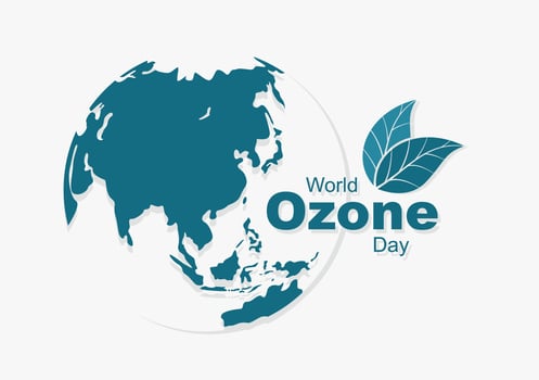 World Ozone Day Background Vector Illustration