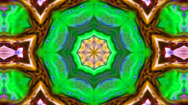 Paint Ink Brush Kaleidoscope photo
