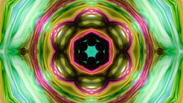 Paint Ink Brush Kaleidoscope photo