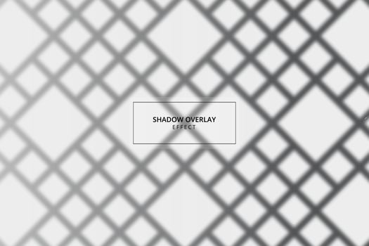Window shadow overlay effect on gray background vector
