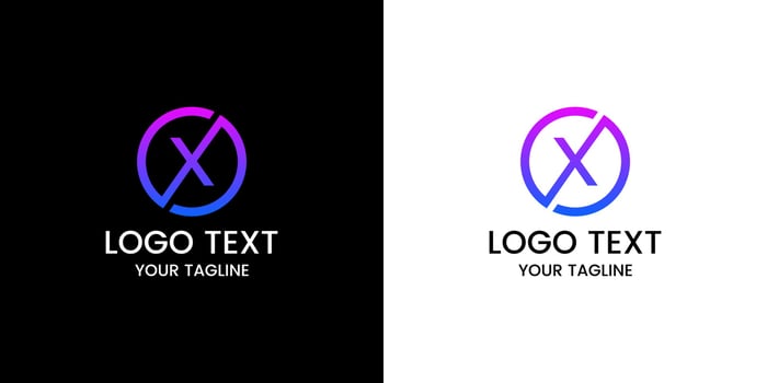 letter x logo design vector